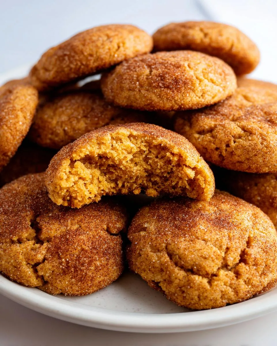 Easy Pumpkin Snickerdoodle Cookies - detail 3
