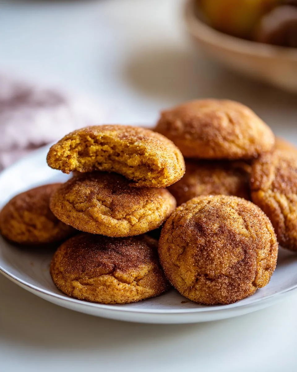 Easy Pumpkin Snickerdoodle Cookies - detail 4