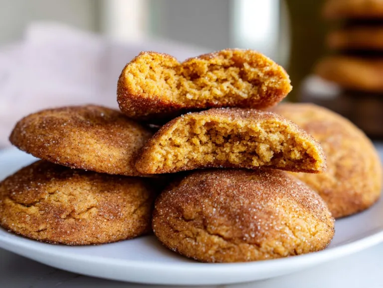 Easy Pumpkin Snickerdoodle Cookies