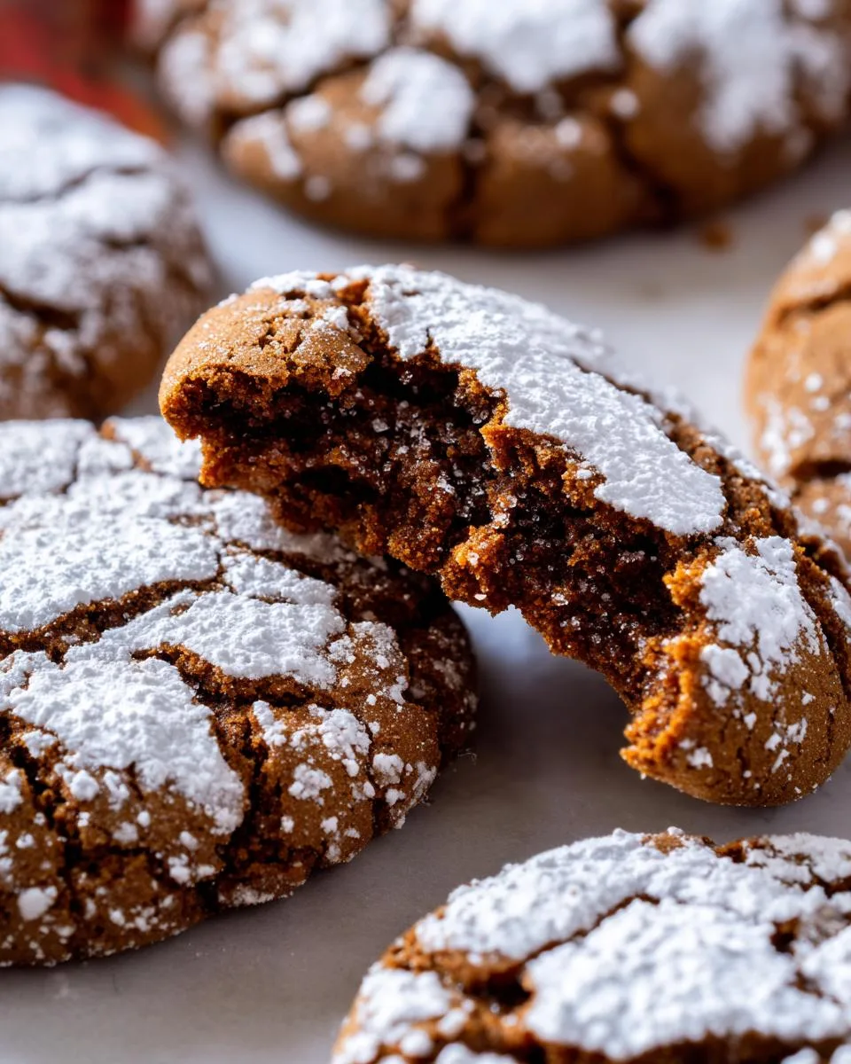 Gingerbread Crinkle Cookies - detail 3