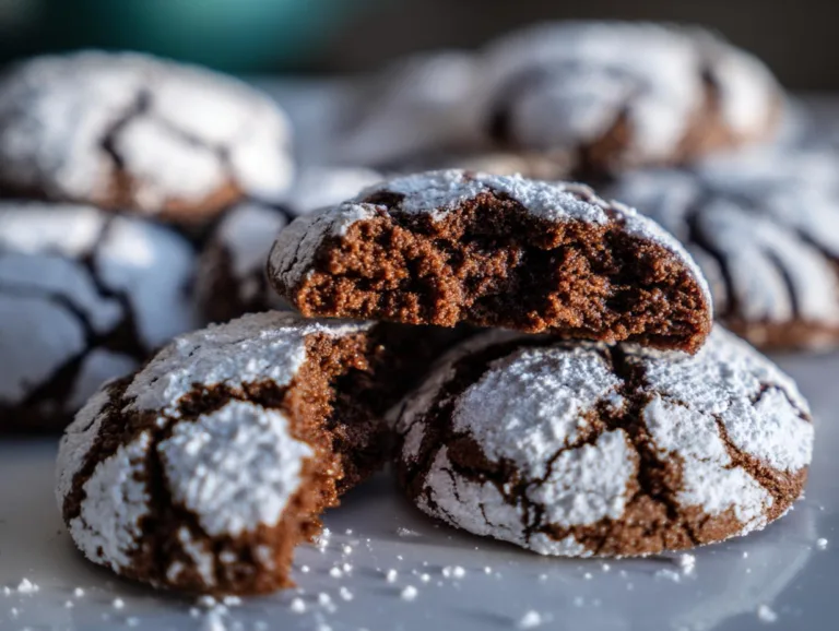 Gingerbread Crinkle Cookies