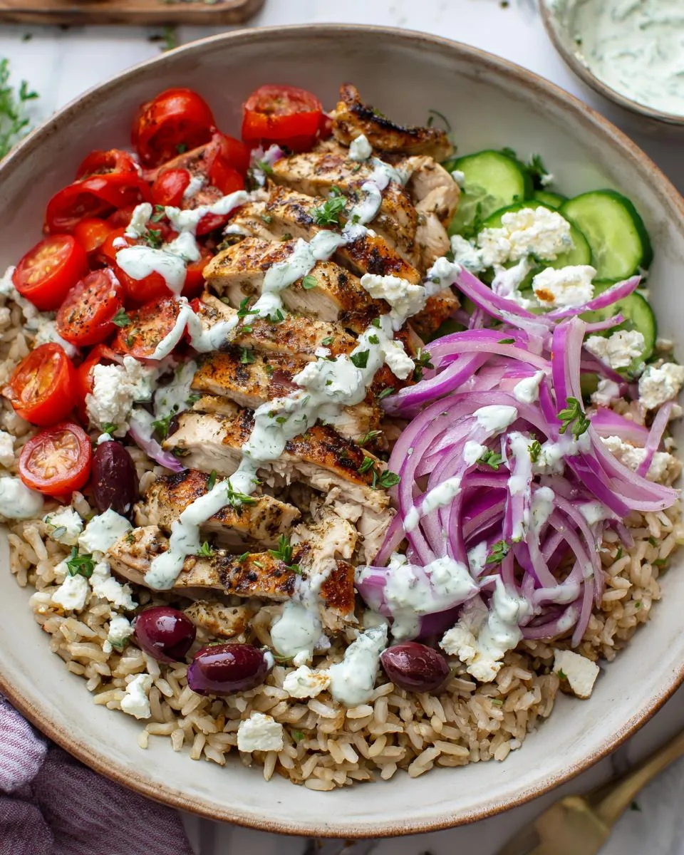 Greek Chicken Gyro Bowls - detail 4