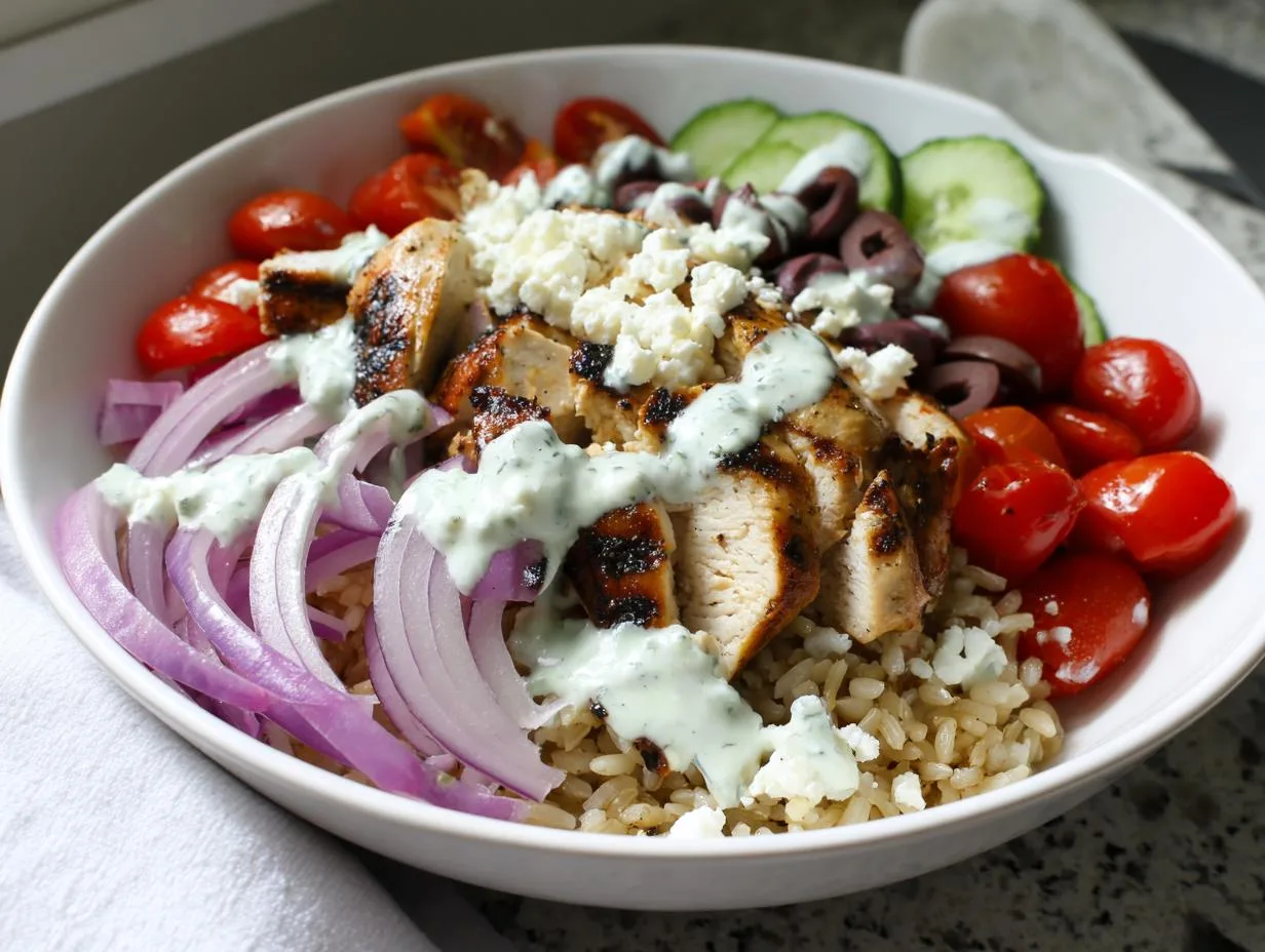 Juicy Greek Chicken Gyro Bowls Ready in Just 30 Minutes