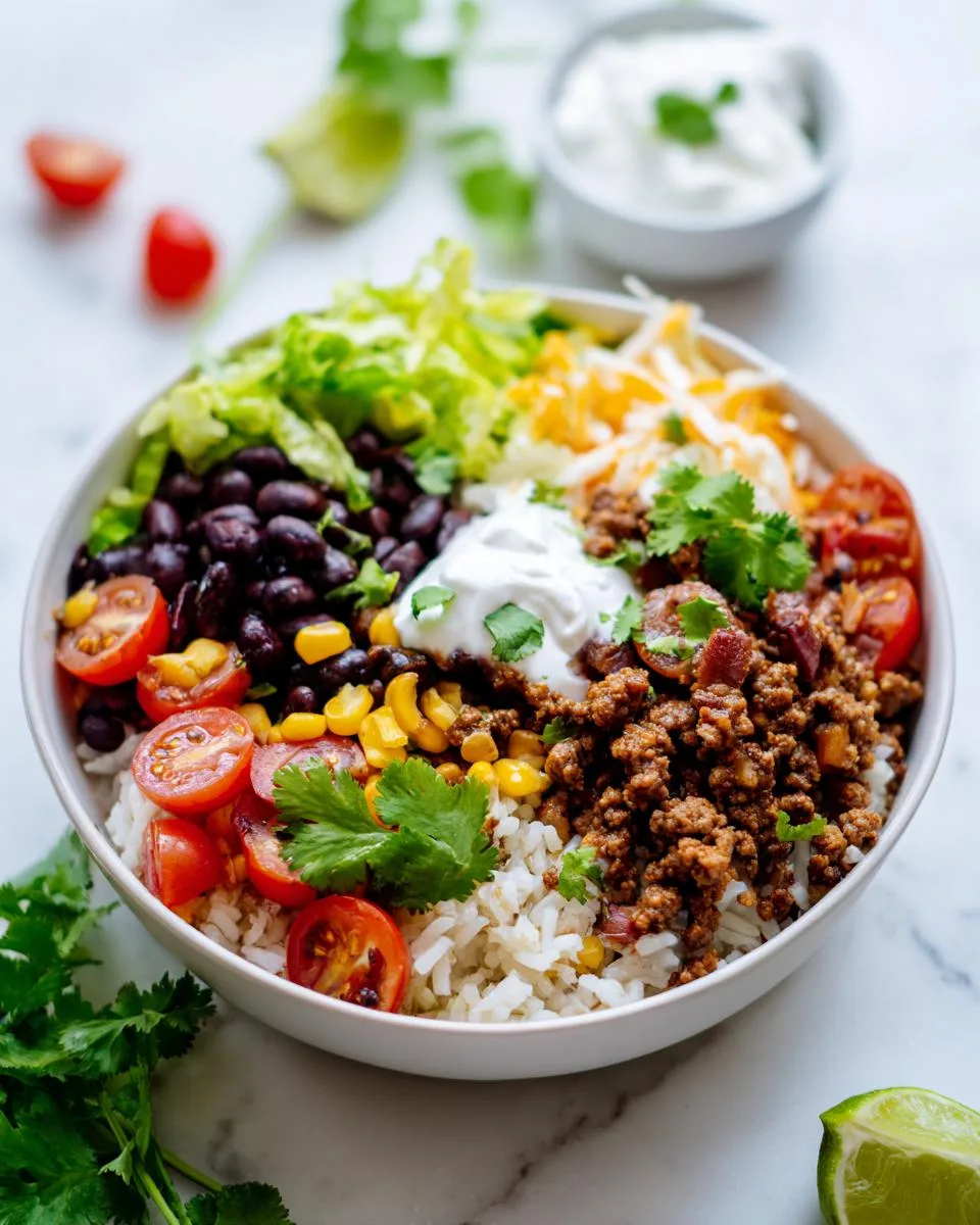Ground Beef Burrito Bowl - detail 4