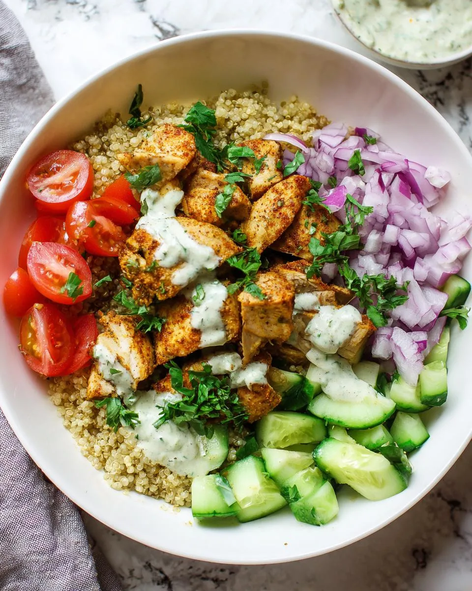 Healthy Chicken Shawarma Bowl - detail 4