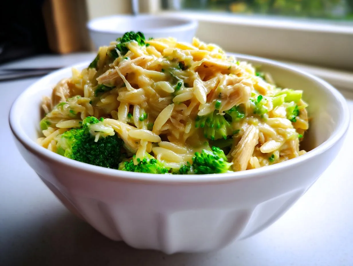 30-Min One Pot Chicken Broccoli Orzo – Creamy Comfort Magic