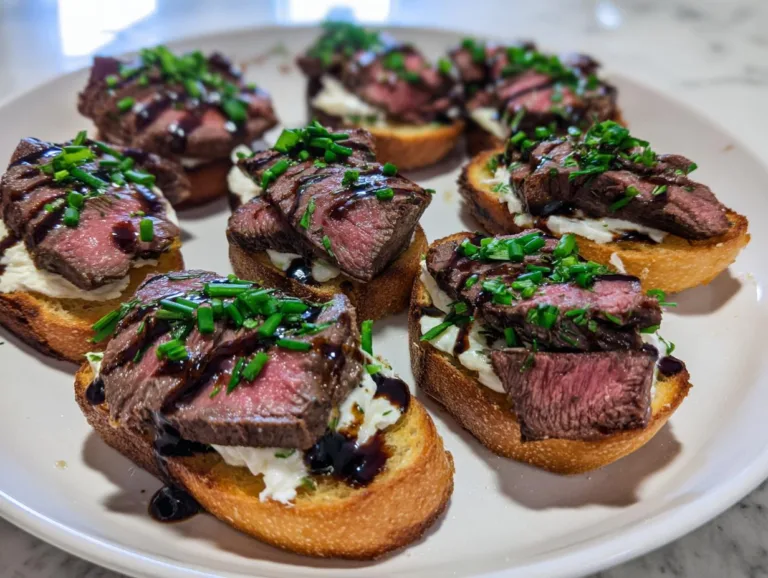 Ribeye Steak Crostini