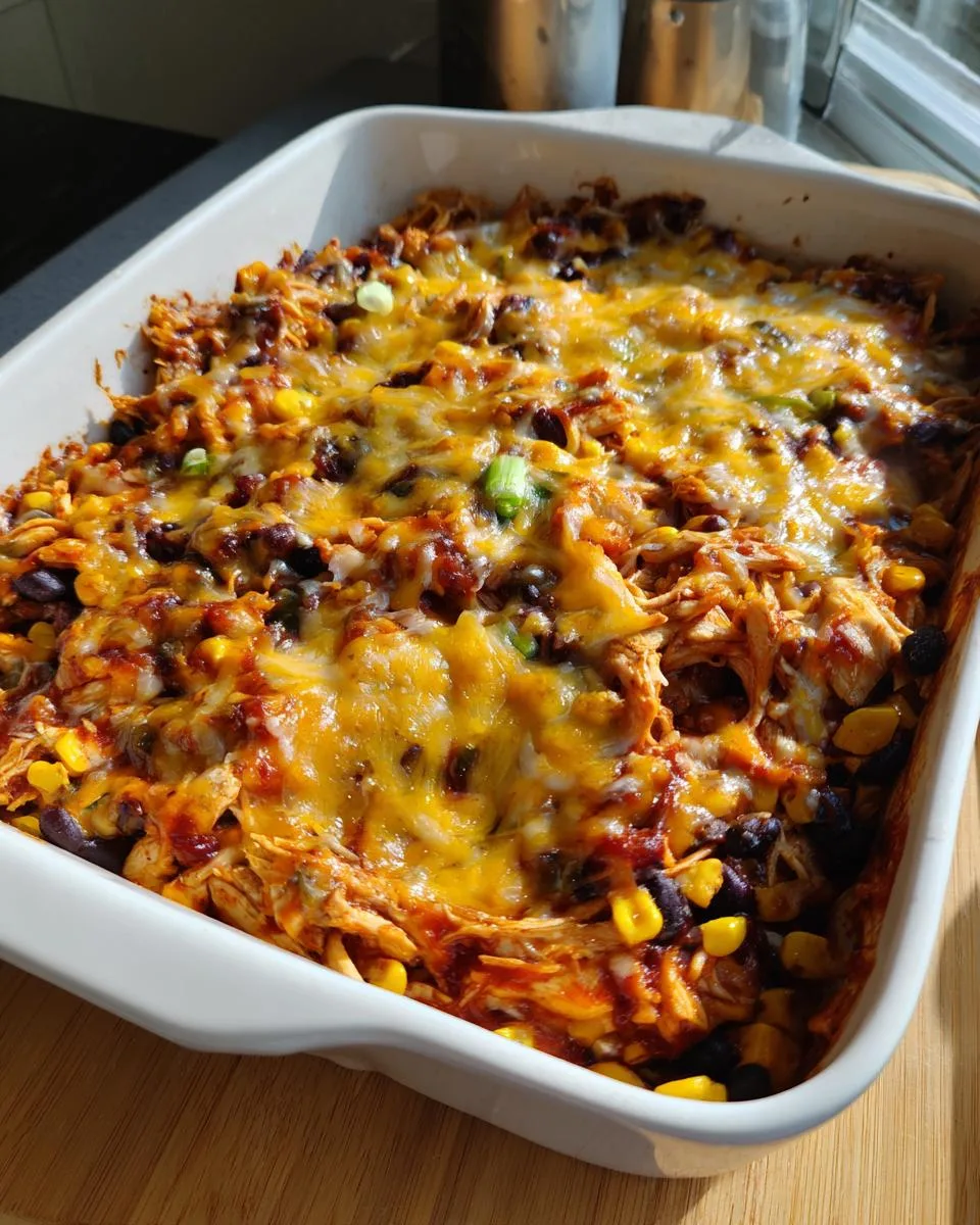 Shredded Barbecue Chicken Casserole - detail 3