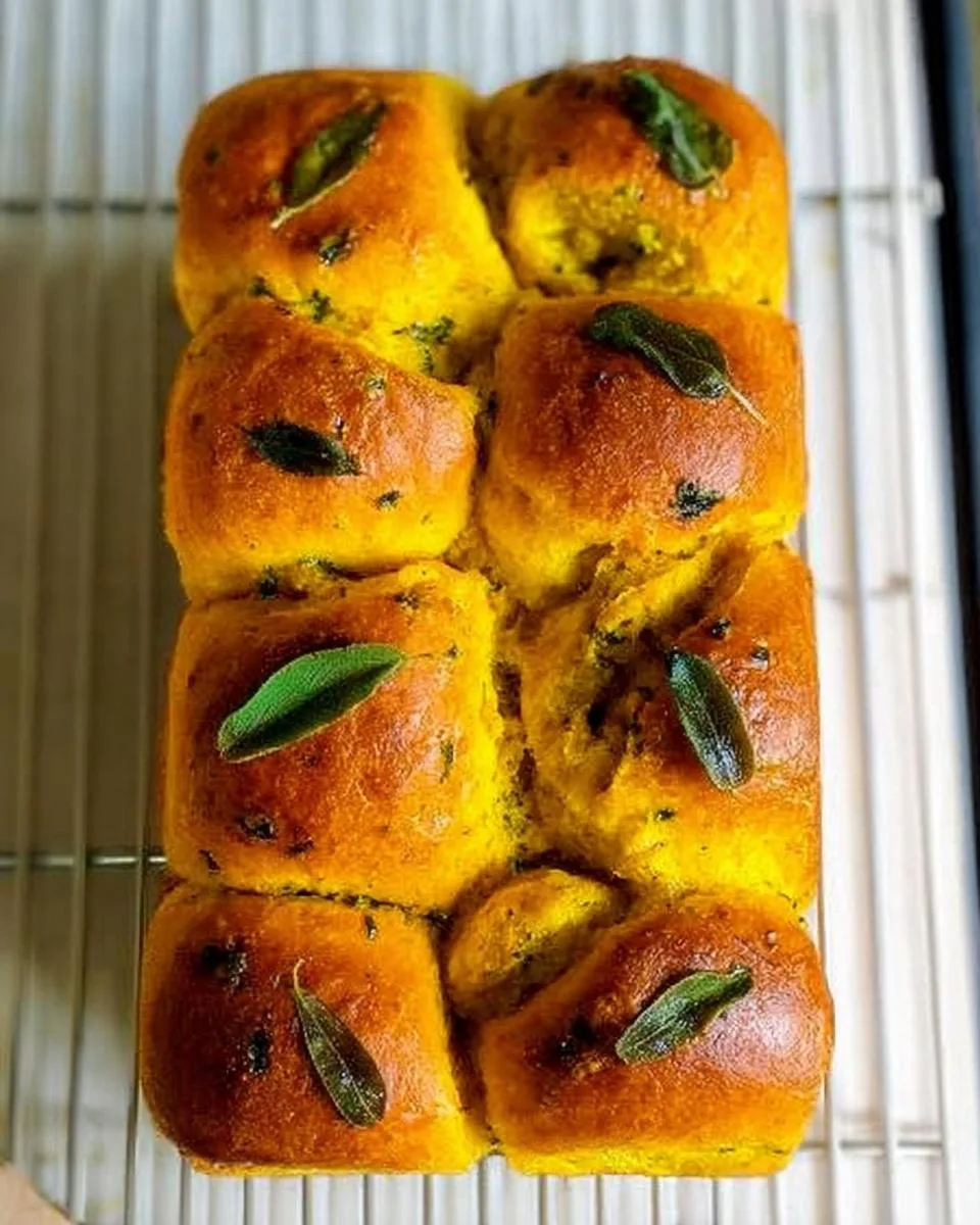 Soft Pumpkin Pull Apart Rolls - detail 3