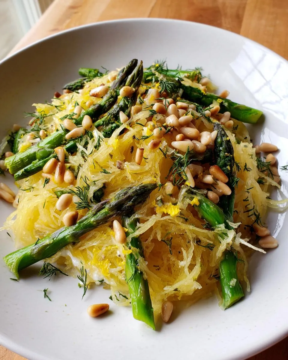 Spaghetti Squash With Asparagus Ricotta Lemon And Thyme - detail 3
