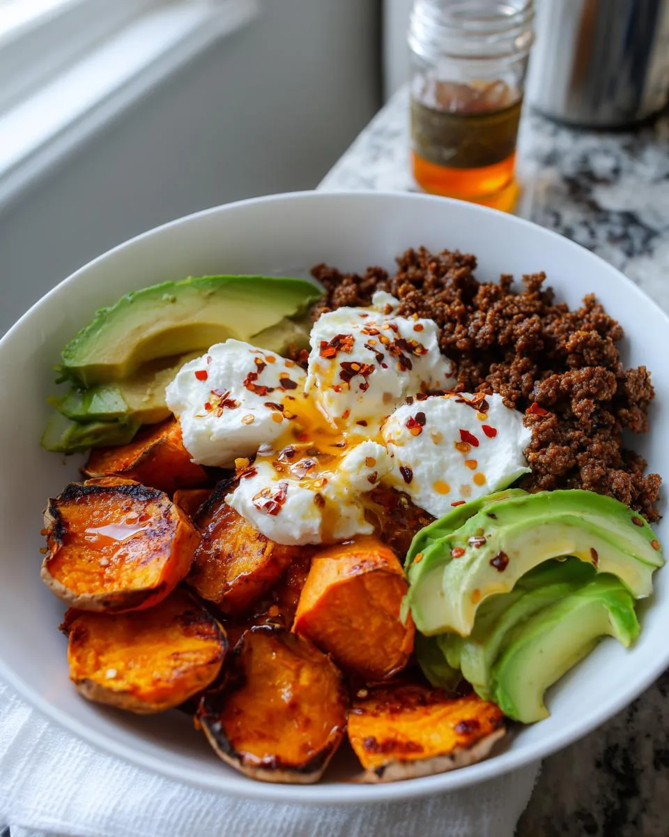 Viral Cottage Cheese Sweet Potato Bowl - detail 3