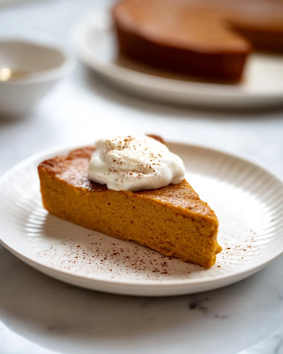 crustless pumpkin pie - detail 4