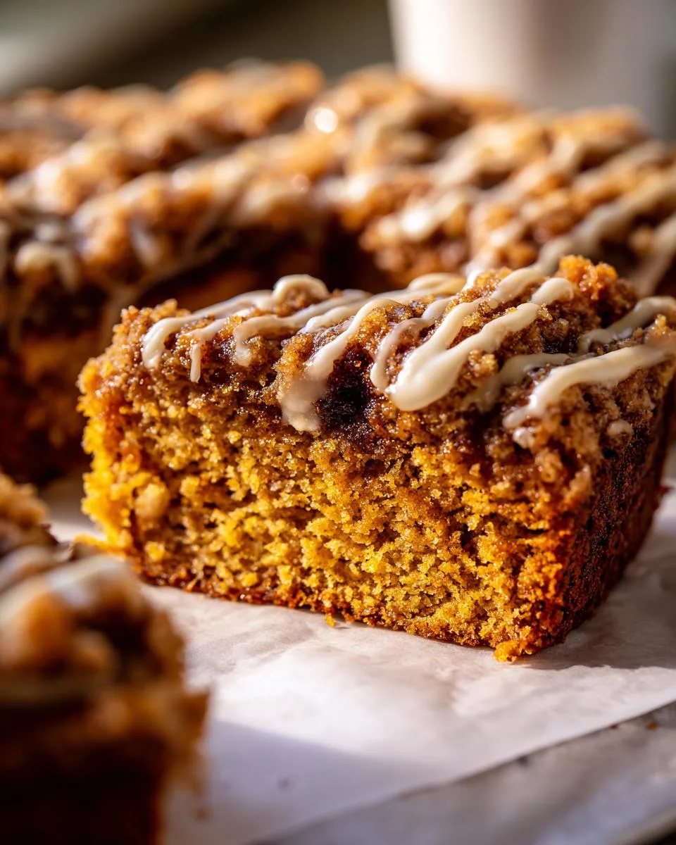 keto pumpkin coffee cake - detail 3