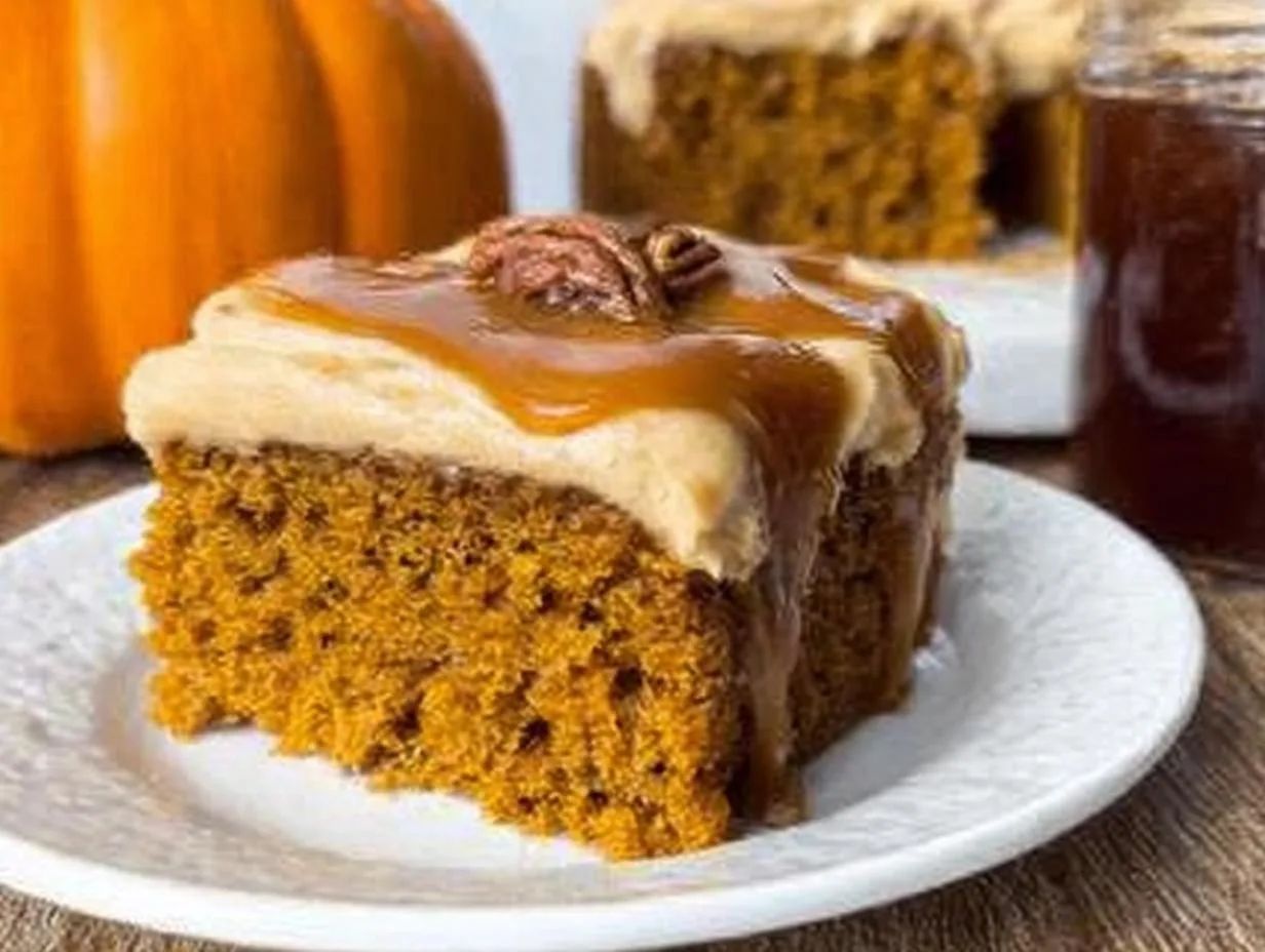 40-Year Pumpkin Cake with Heavenly Caramel Cream