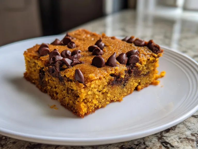 pumpkin chocolate chip bars
