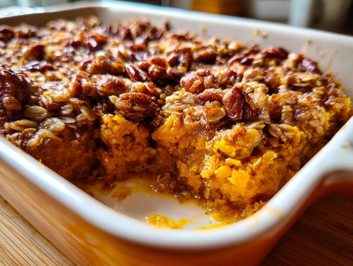 Irresistible 40-Year Pumpkin Oatmeal Dump Cake Recipe
