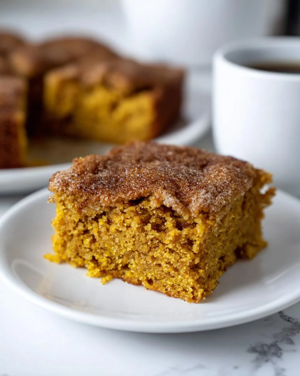 pumpkin snickerdoodle snack cake - detail 4