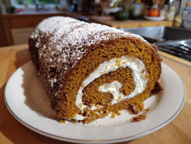 pumpkin spice roll cake