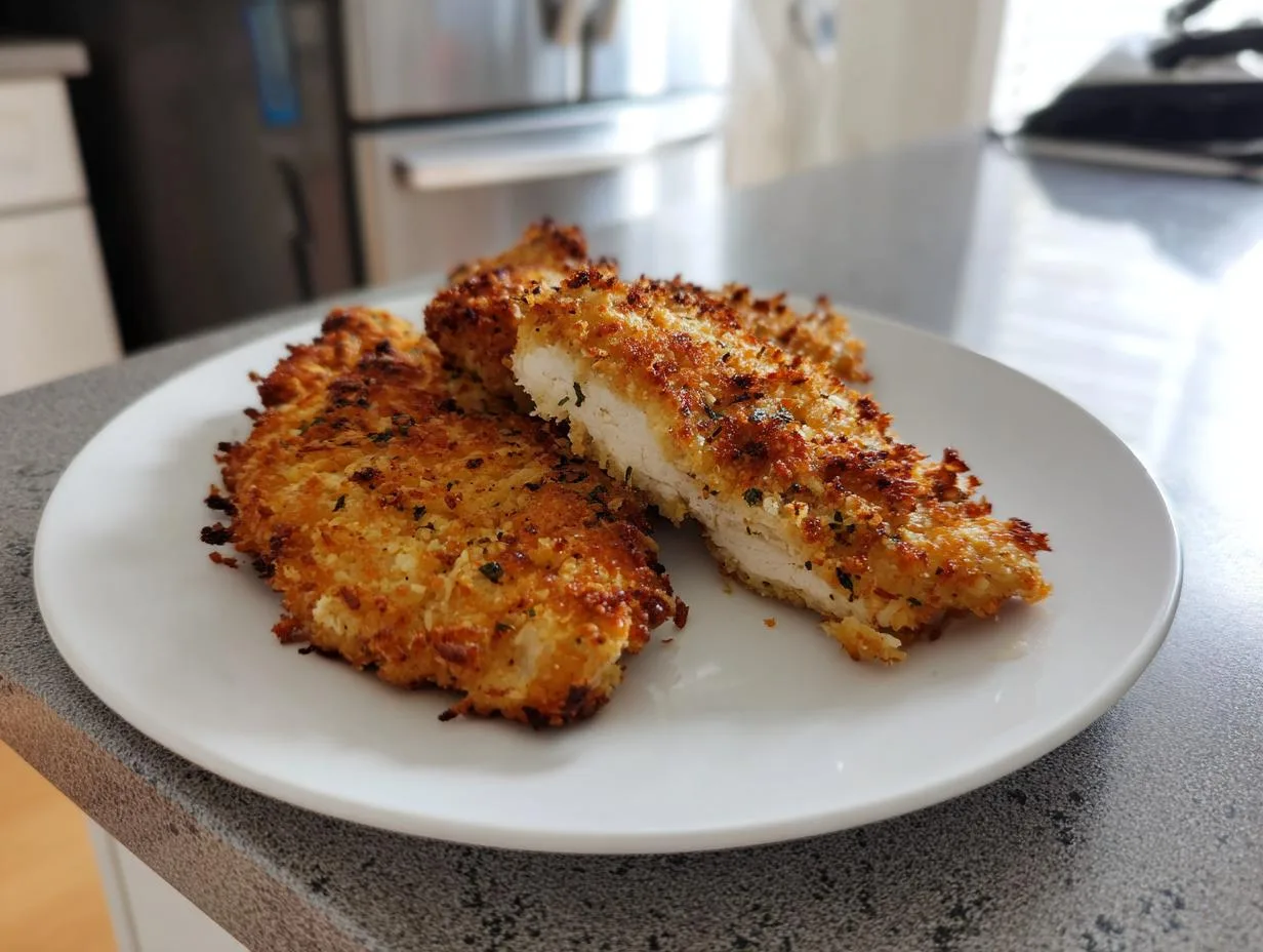 25-Min Air Fryer Parmesan Crusted Chicken: Crispy Perfection