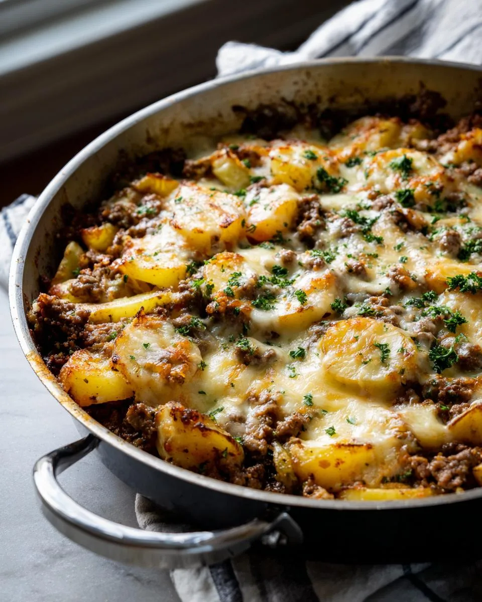 Cheesy Ground Beef and Potato Casserole - detail 2