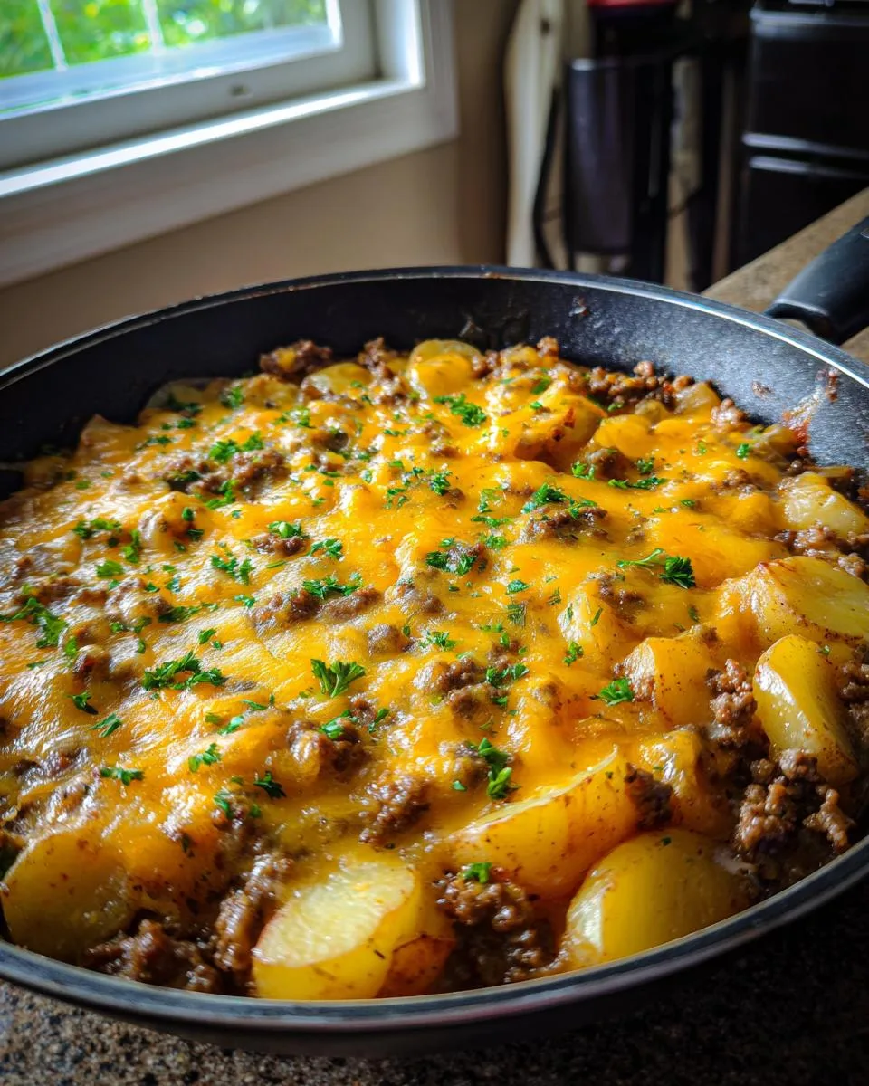 Cheesy Ground Beef and Potato Casserole - detail 3