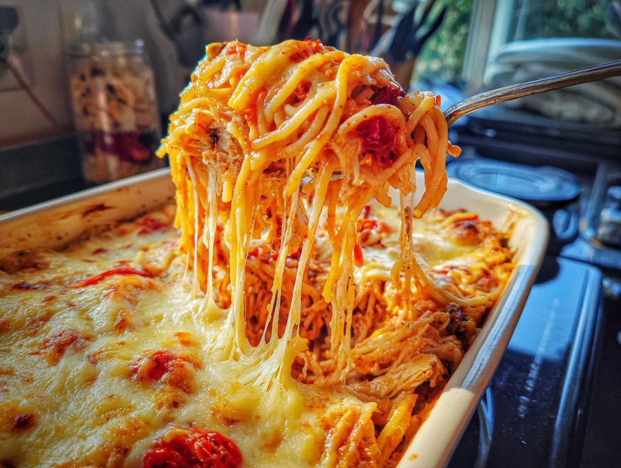 Legendary Chicken Spaghetti Casserole Feeds 8 Hungry Hearts