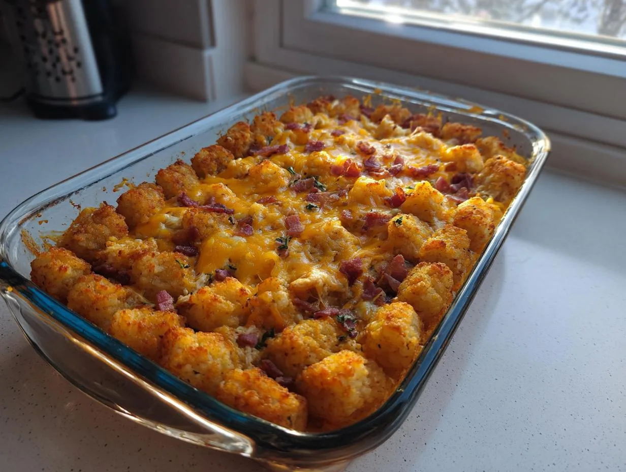 3-Ingredient Chicken Tater Tot Casserole Every Family Loves