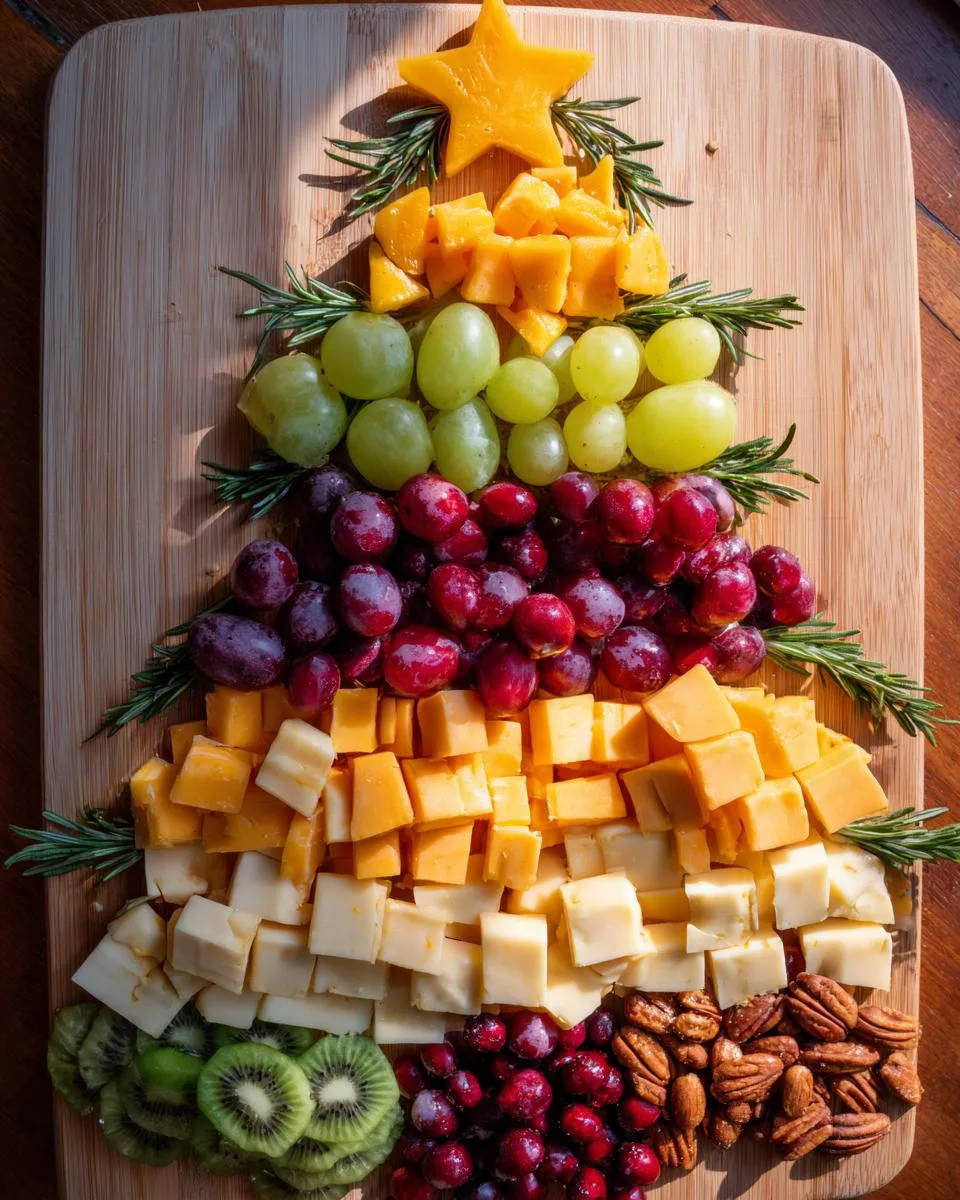 Christmas Tree Shaped Charcuterie - detail 3