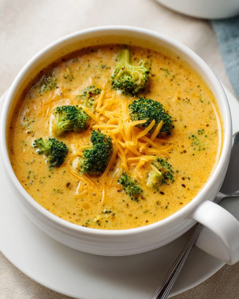 Copycat Panera Broccoli Cheddar Soup - detail 4