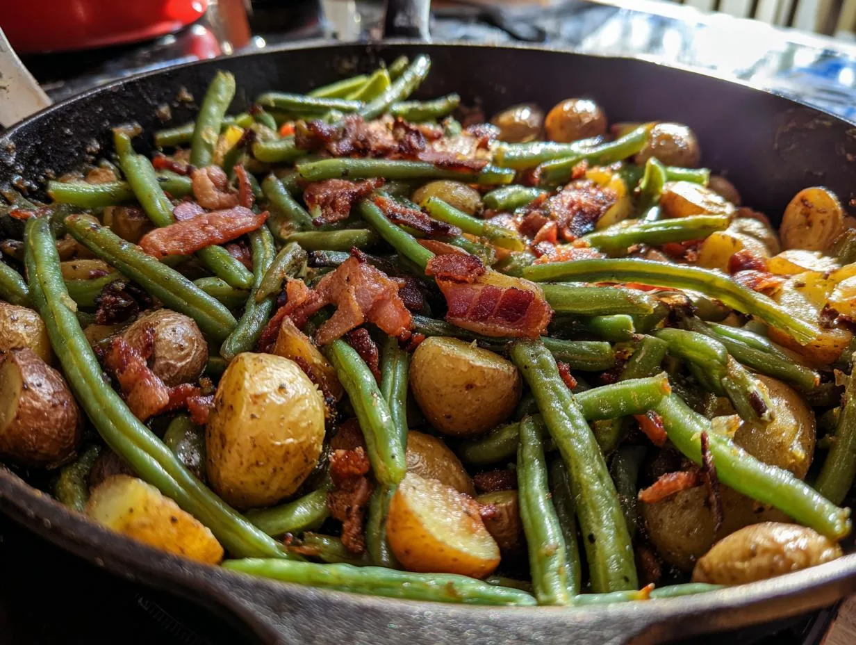 Hearty Country Ranch Green Beans Bacon Potatoes in 40 Min