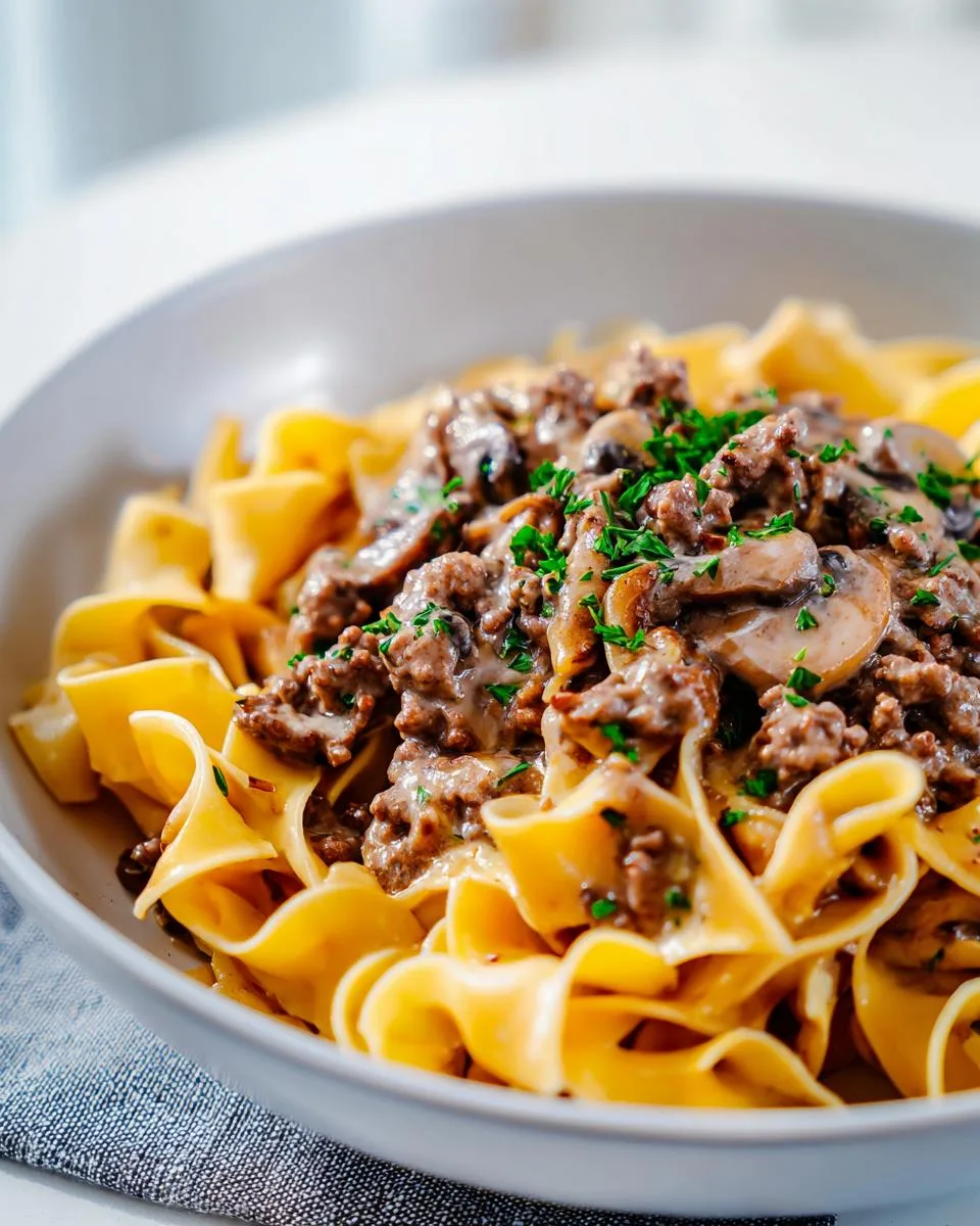 Creamy Beef Stroganoff Recipe - detail 4