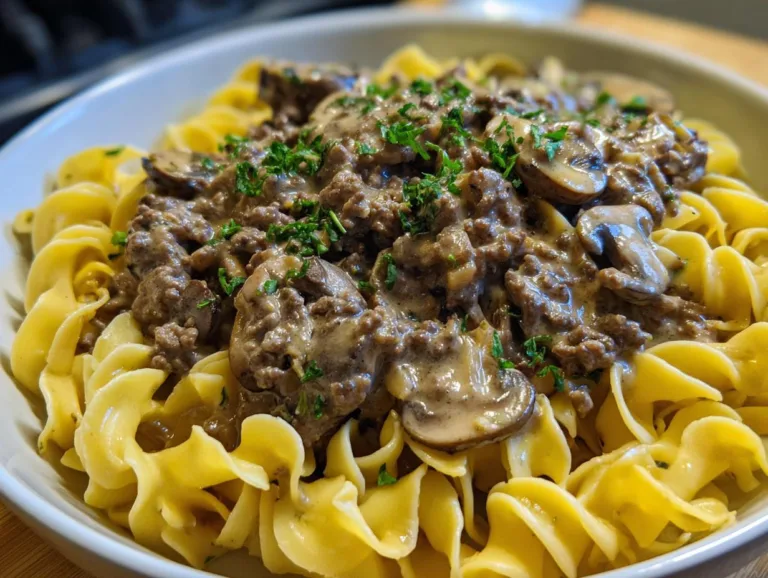 Creamy Beef Stroganoff Recipe