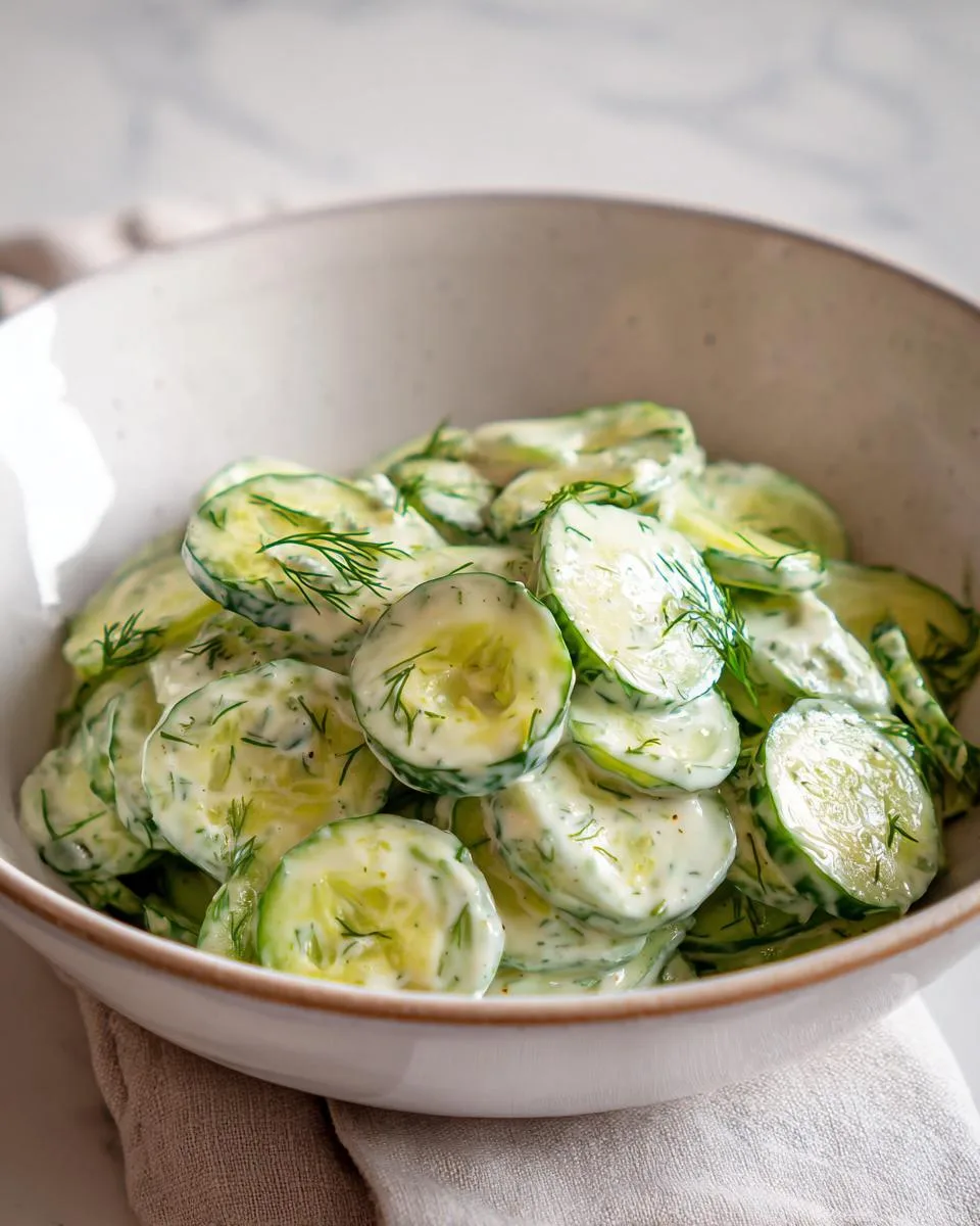 Creamy Cucumber Salad - detail 3