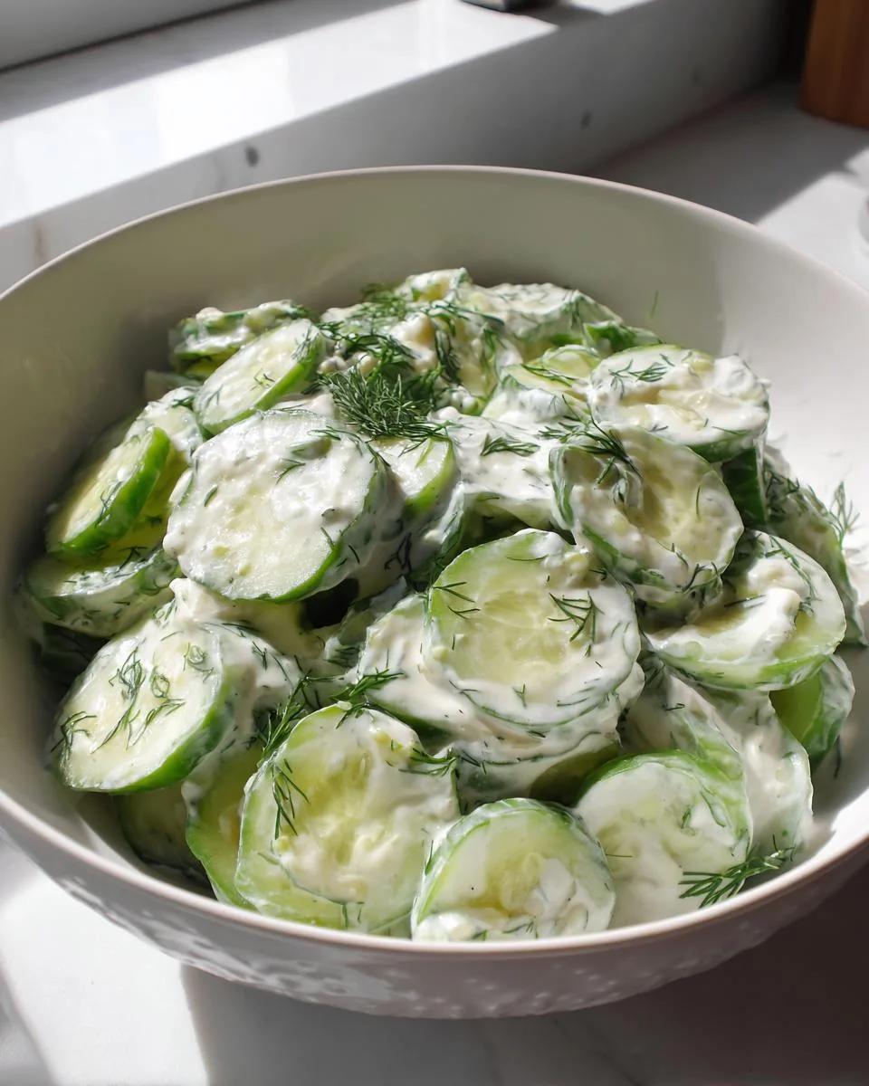 Creamy Cucumber Salad - detail 4