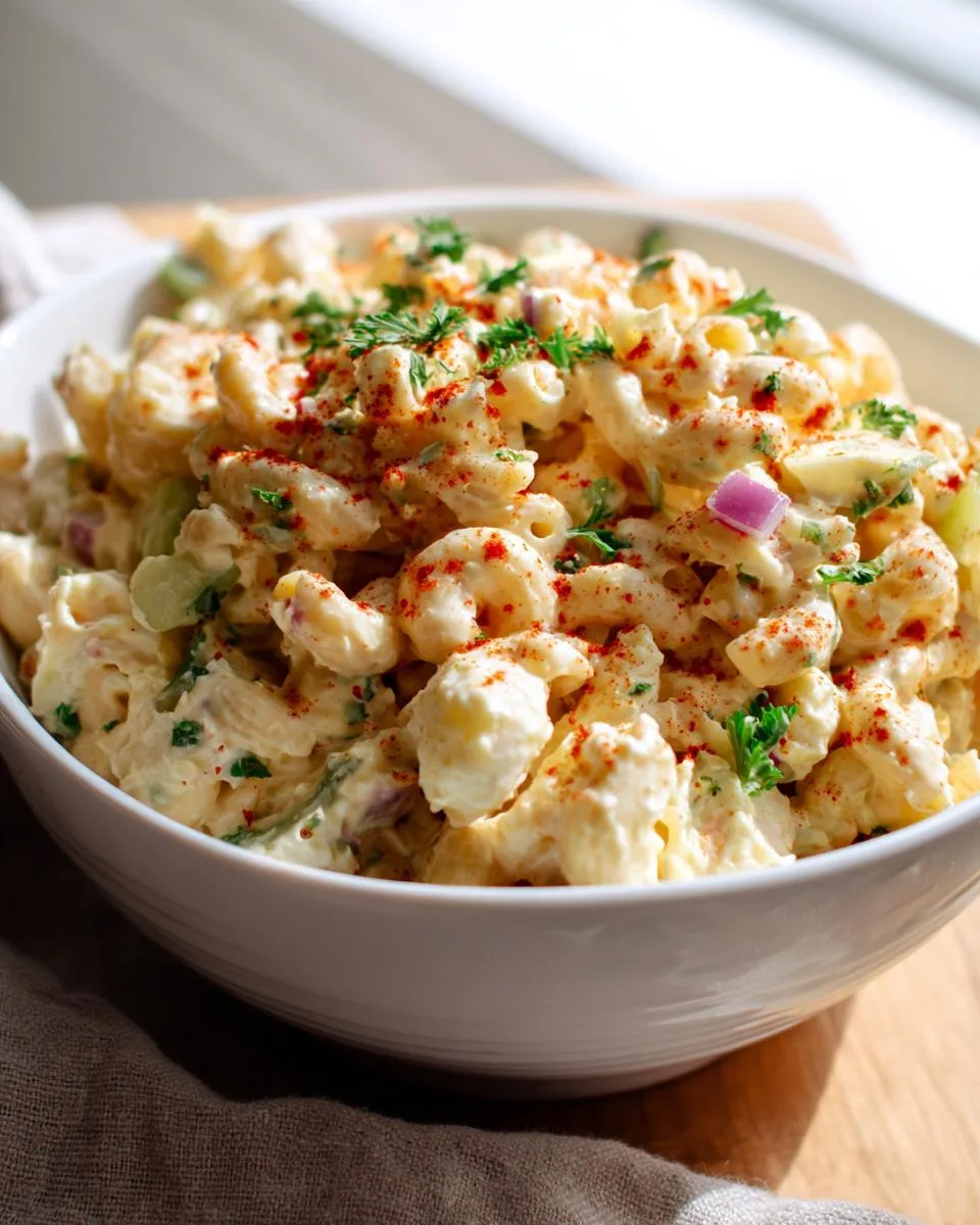 Creamy Deviled Egg Macaroni Salad - detail 4