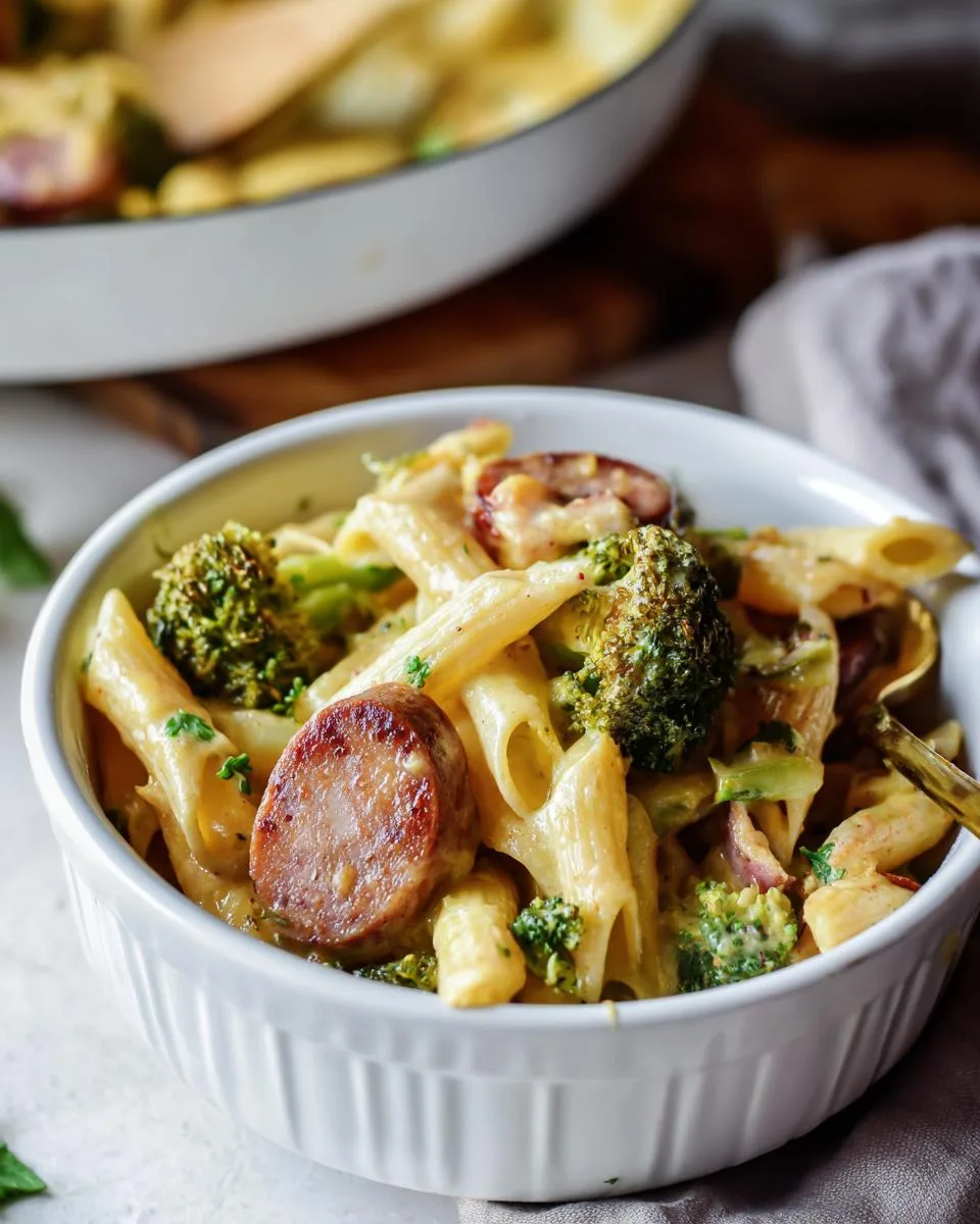 Creamy Kielbasa Broccoli Skillet - detail 3