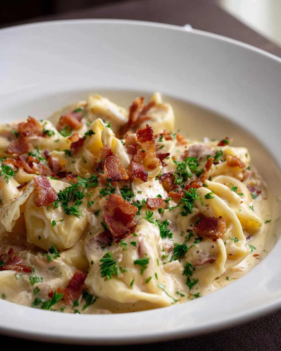 Creamy Tortellini Carbonara Recipe - detail 4