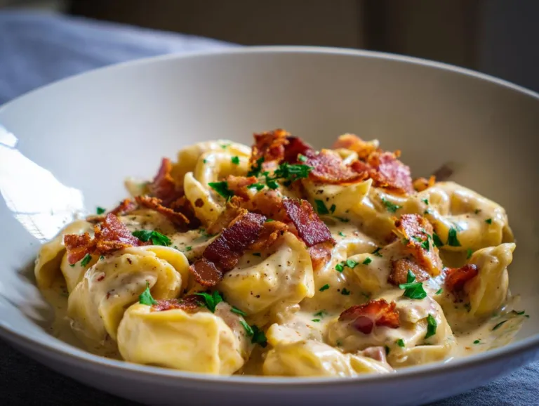 Creamy Tortellini Carbonara Recipe