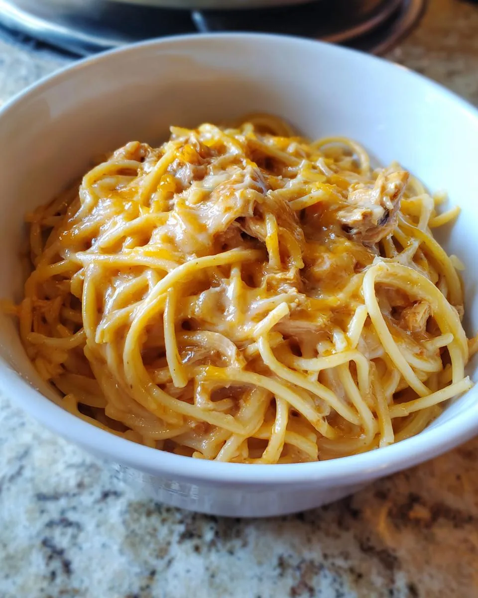 Crock Pot Chicken Spaghetti - detail 3