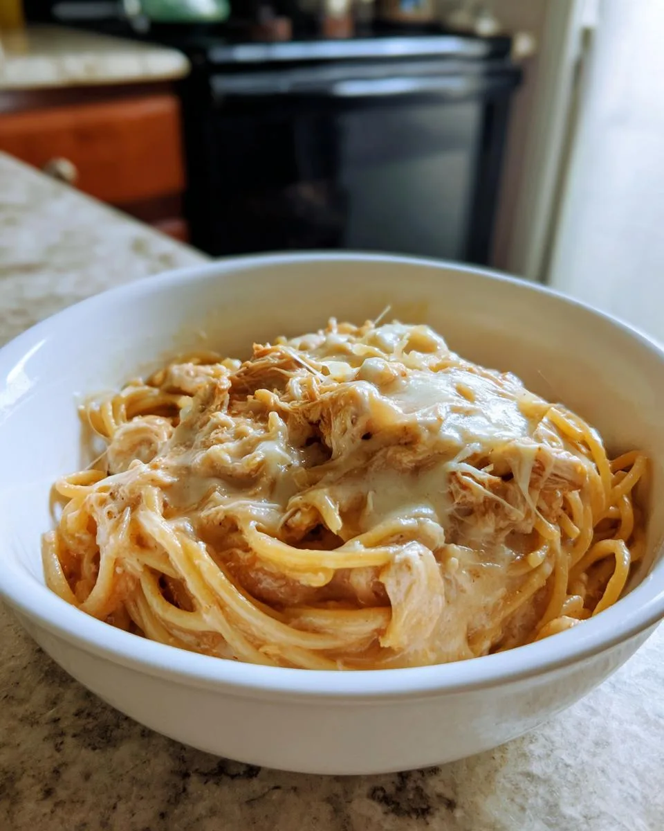 Crock Pot Chicken Spaghetti - detail 4
