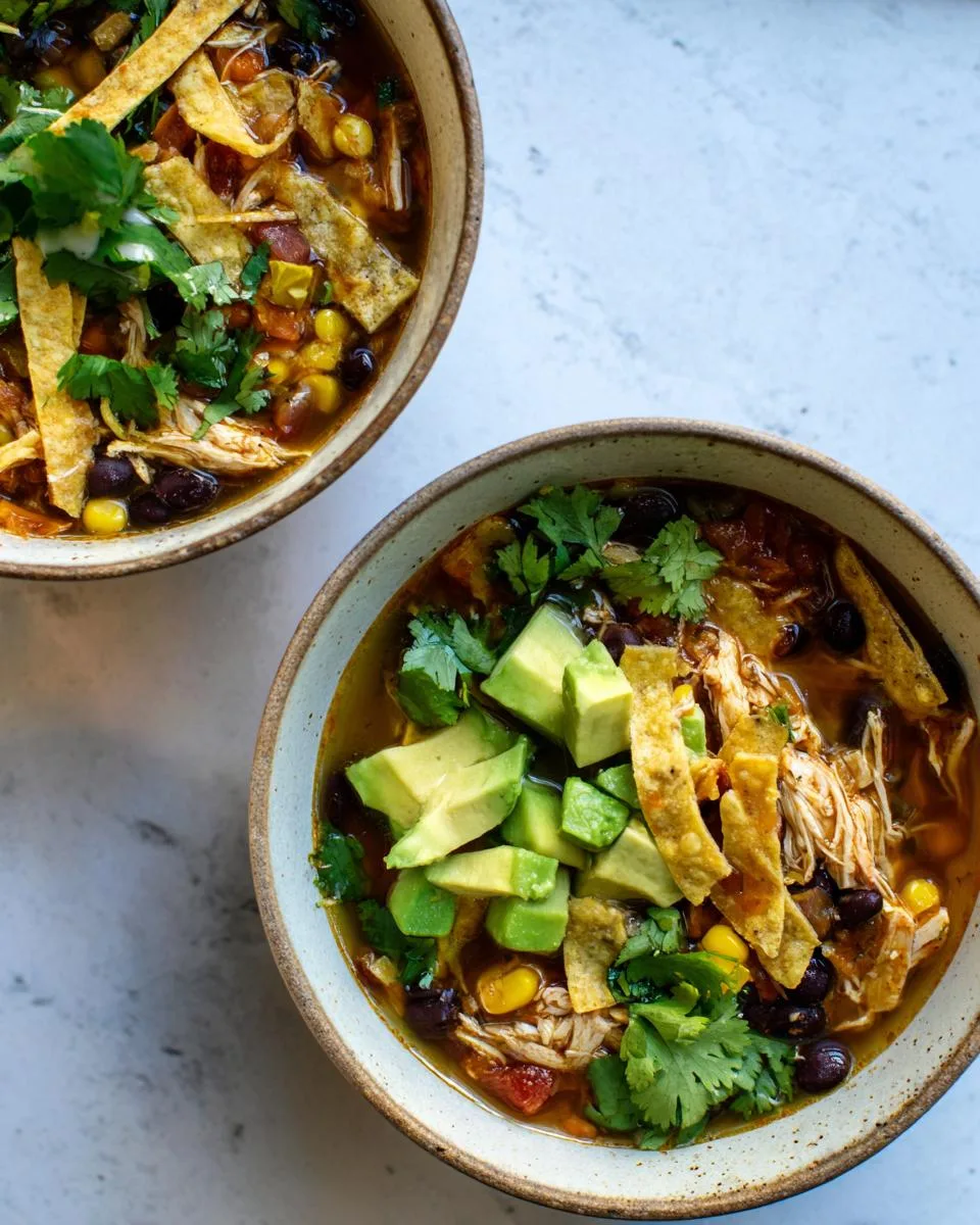 Easiest chicken tortilla soup for busy weeknights - detail 3