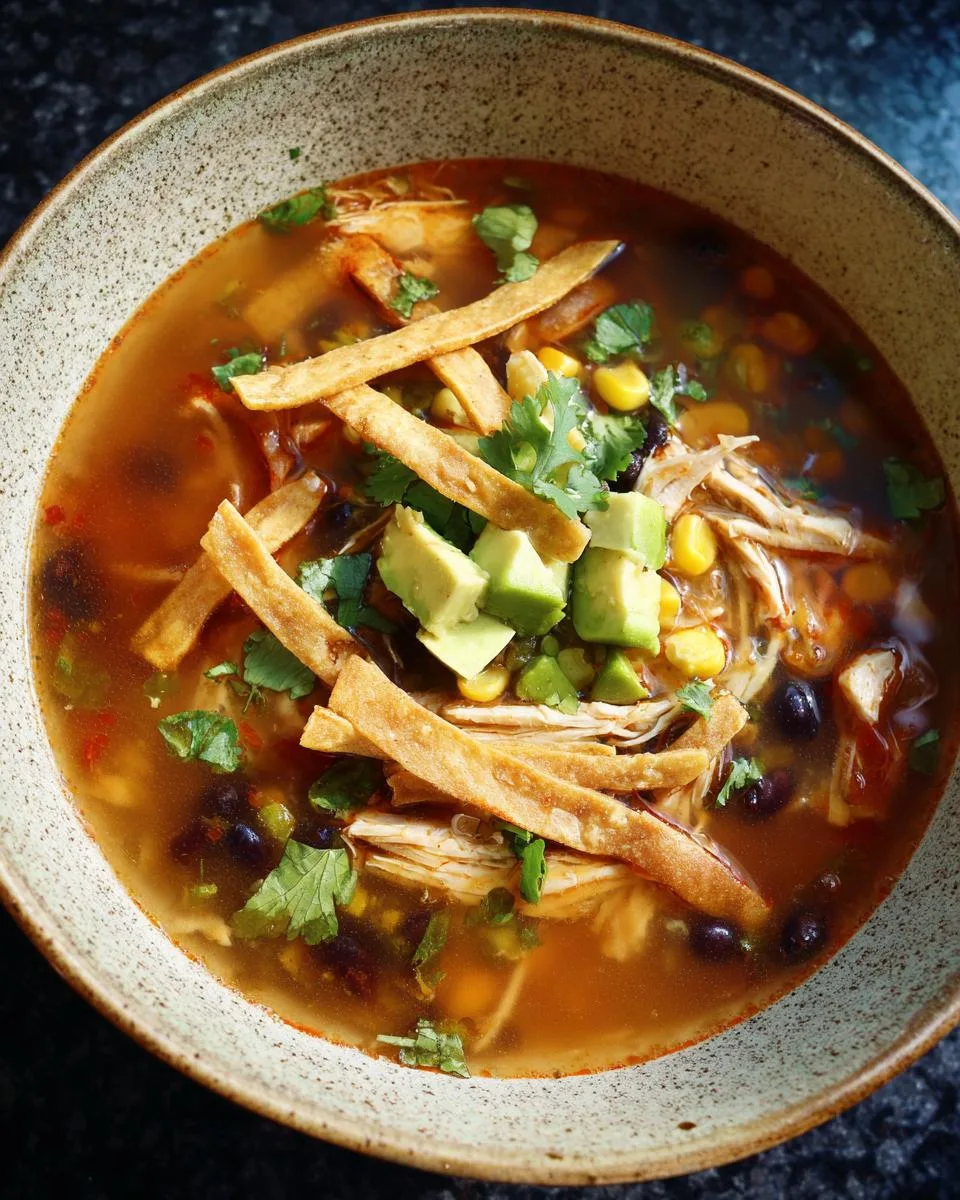 Easiest chicken tortilla soup for busy weeknights - detail 4