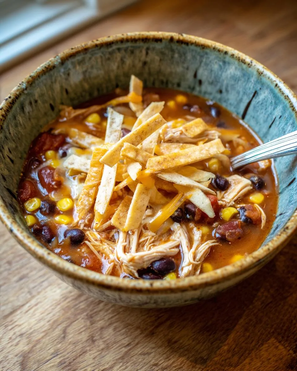 Easy Chicken Tortilla Soup - detail 3