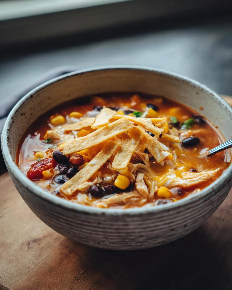 Easy Chicken Tortilla Soup - detail 4