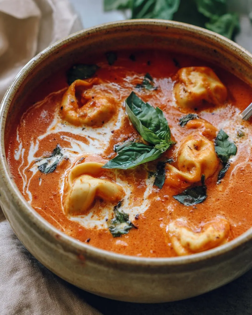 Easy Tomato Tortellini Soup - detail 3