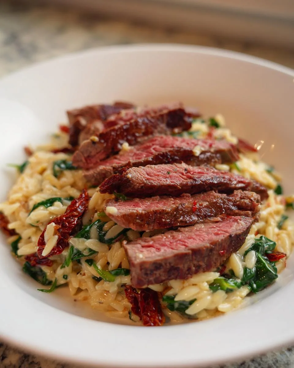 Flank Steak Creamy Orzo - detail 3