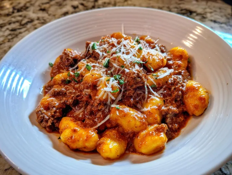Ground Beef Gnocchi