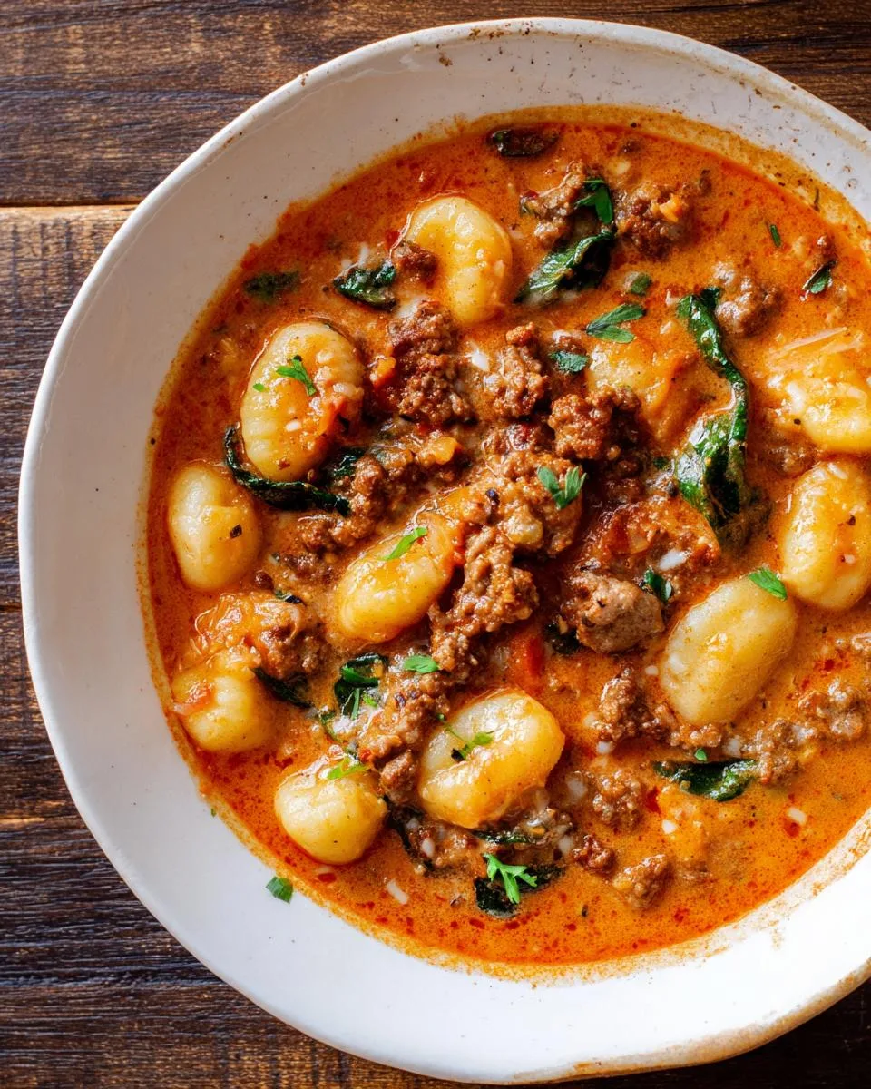 Italian Sausage Gnocchi Soup - detail 3