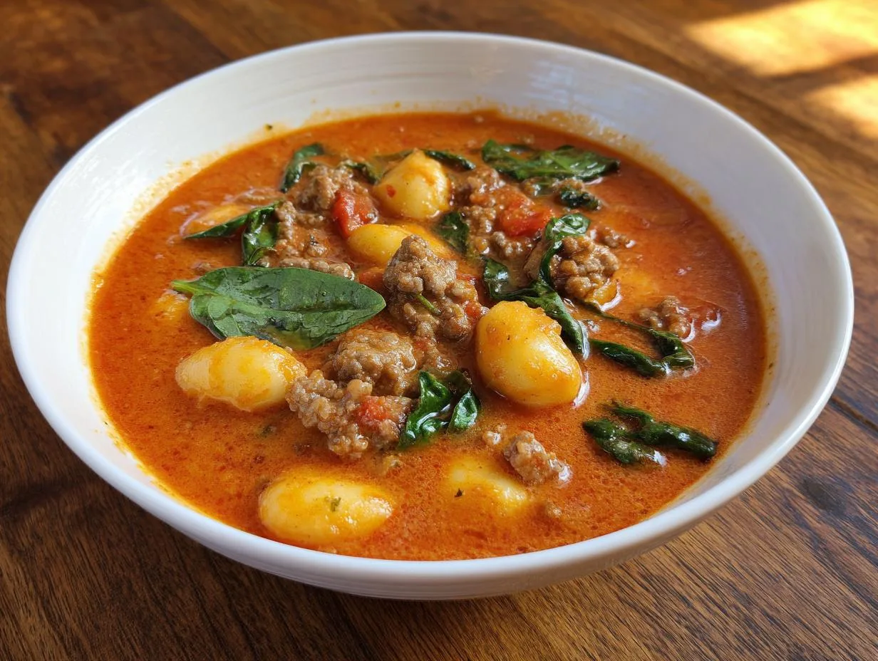 20-Minute Italian Sausage Gnocchi Soup for Cozy Comfort