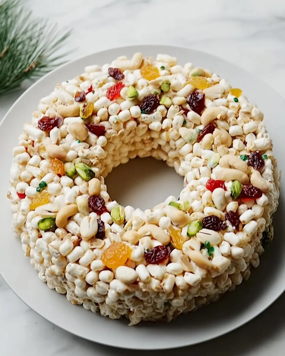 No Bake White Christmas Wreath - detail 3